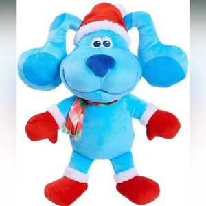 BNWT Blue's Clues & You! Holiday Blue, 15-Inch Large Plush Dog Stuffed Animal!